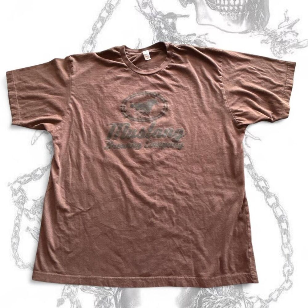 Anvil Men's Blue and Navy T-shirt